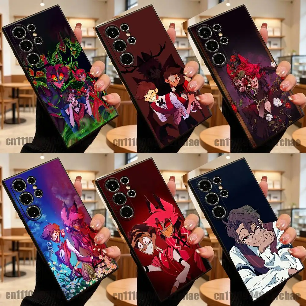 For Alastor H-Hazbin Hotel Phone Case For Samsung S23,S24,S26,S25,S22,S30,S21,Ultra,Plus,Fe,Lite DIY Silicone Cover