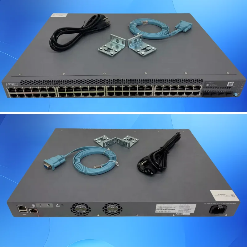 Juniper EX2300-48T 48MP VLAN Managed POE+ Network Switch with SNMP Rackmountable Stackable 48 X 10/100/1000 Ethernet Ports