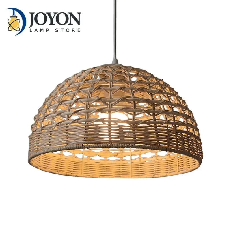 

Rattan Ceiling Cover Chandelier Floor Hanging Pendant Shades 30*25cm Shade Lamp Lampshade Light Lighting Wicker Lamparas