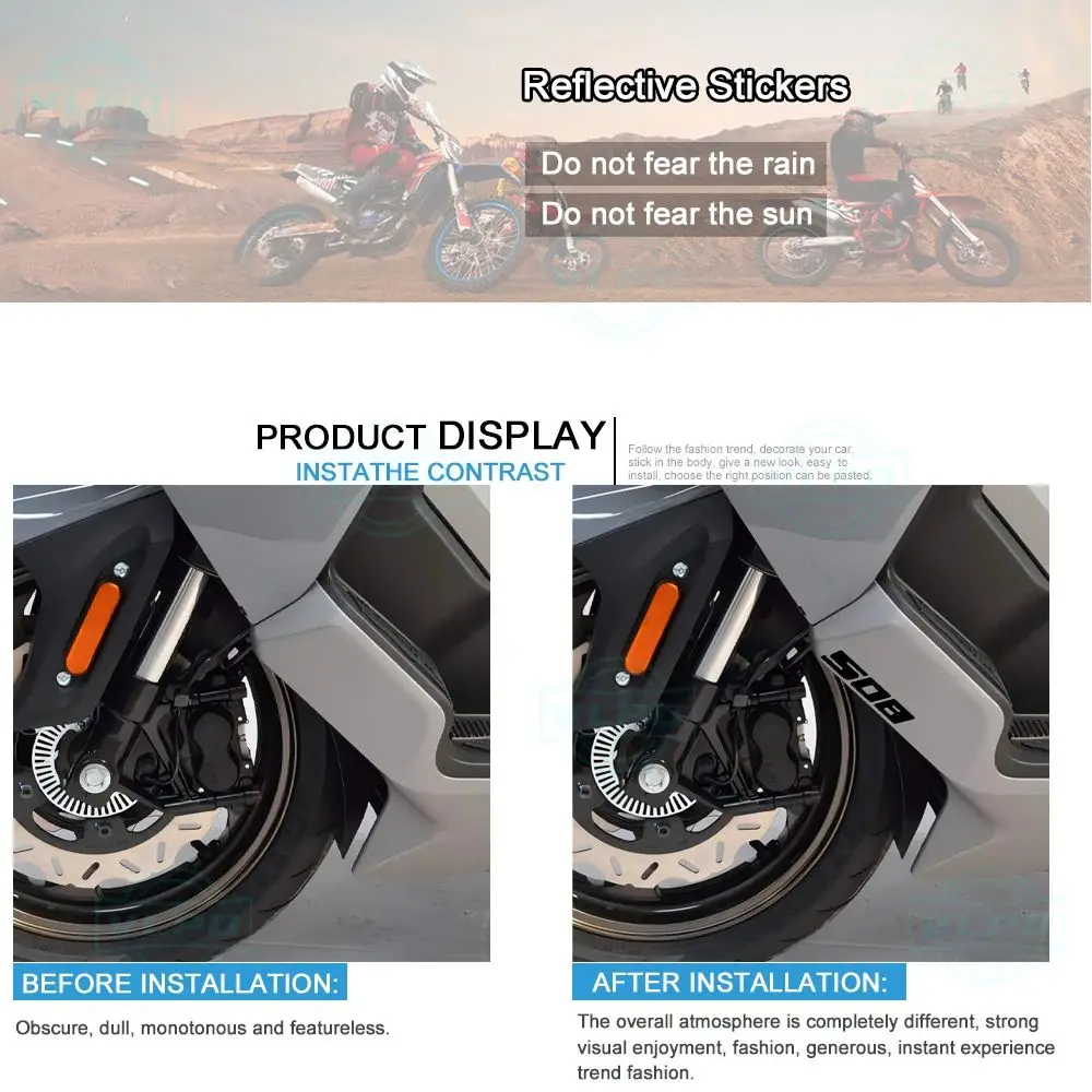 For SYM Maxsym TL 508 Sticker Maxsymtl508 Maxsymtl TL508 Accessories 2022 2023 2024 Motorcycle Stickers Waterproof Decals