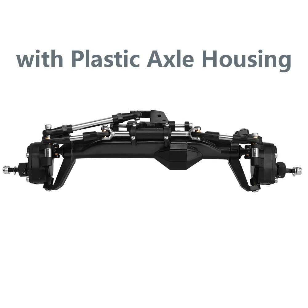 H10 Portal of Rechte As Kunststof + Messing of Aluminium Legering Voor- en Achteras Complete Assen voor Vanquish 1/10 RC Crawler Auto Upgrade