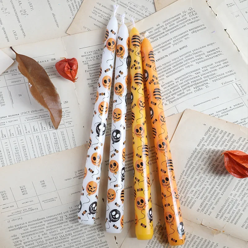 

Halloween Smokeless Candle Ghost 25cm Printed Festival Creative Gift Candles Home Decoration m