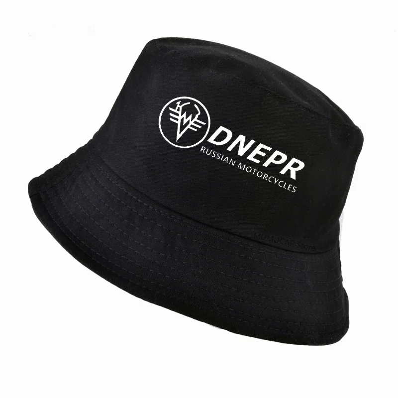 

Motorrad Dnepr hat Russian Sidecar Vintage Military Motorcycle bucket hat Men women harajuku panama fisherman hat