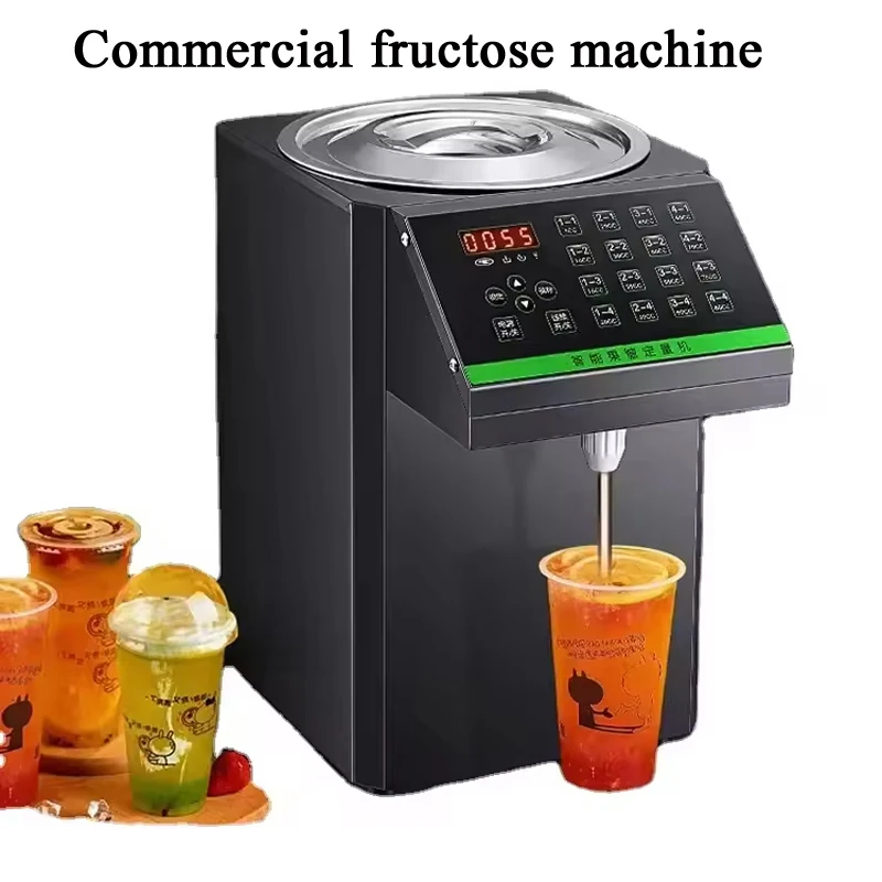 PBOBP Commercial 16 Grid Fructose Machine Quantitative Fructose Filling Machine Sugar Syrup Dispenser Milk Tea Shop Equipment