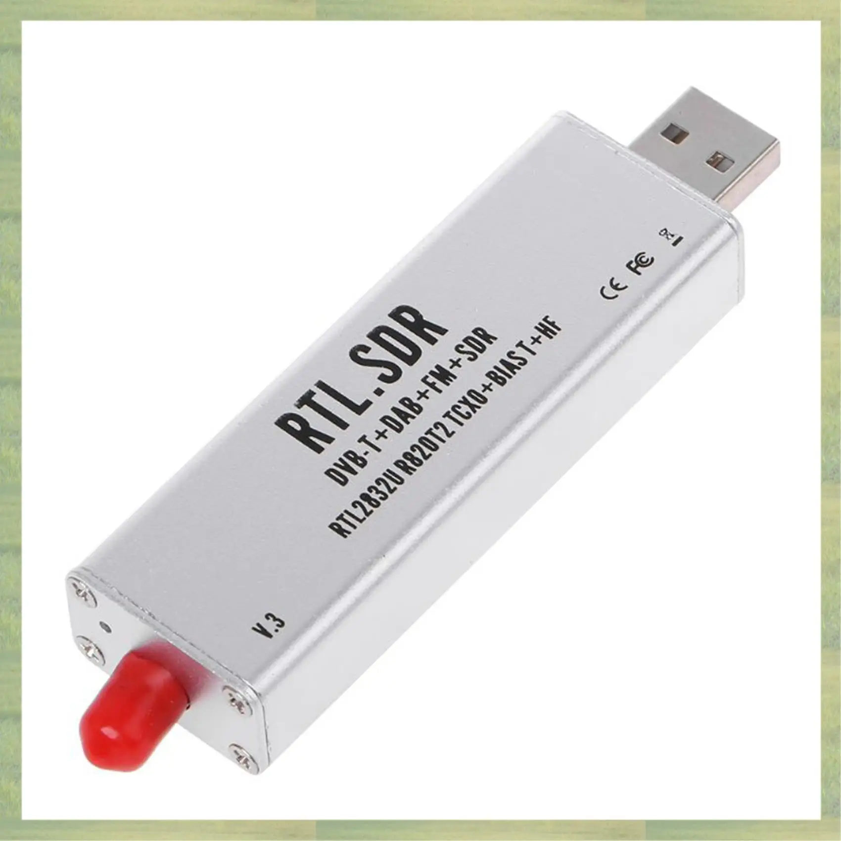 N15R-2X 0,1 Mhz-1,7 Ghz Rtl-Sdr V3 Rtl2832u 1Ppm Tcxo Biast Sma Radio definita dal software