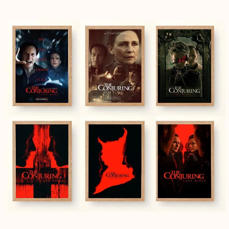 The Conjuring Last Rites (2025) ملصق الفيلم خمر الفيلم الرهيب الكلاسيكي حائط لوح رسم الفن لغرفة المعيشة ديكور المنزل