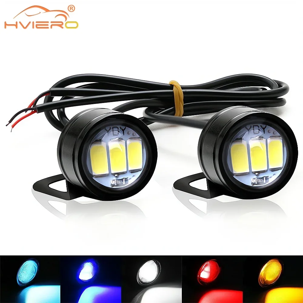 18mm Eagle Eye Mirror Light DRL Backup Bulb Car Auto Motor Led Turn Signal Reverse Parking Brake Trunk Lamp Daylight Waterproof