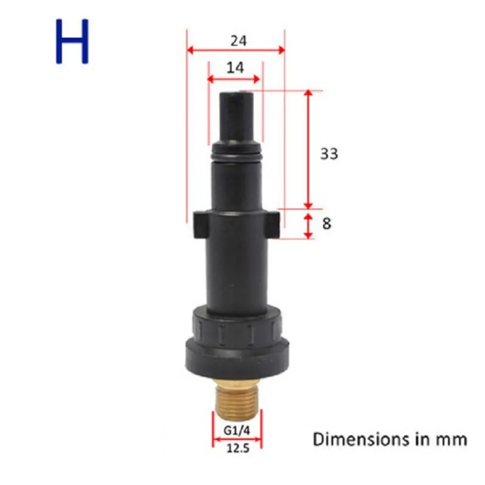 High Pressure Foam Generator G1/4 Snow Foam Quick Connector Pressure Washer External Thread Adapter Spray Torch Nozzle