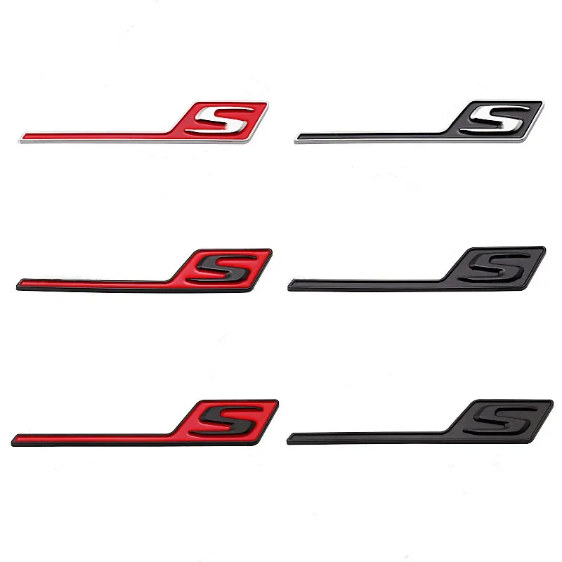 3D ABS красная черная эмблема S эмблема автомобиля для Mercedes Benz AMG GTS GT43S GT63S A45S CLA45S S стикеры аксессуары