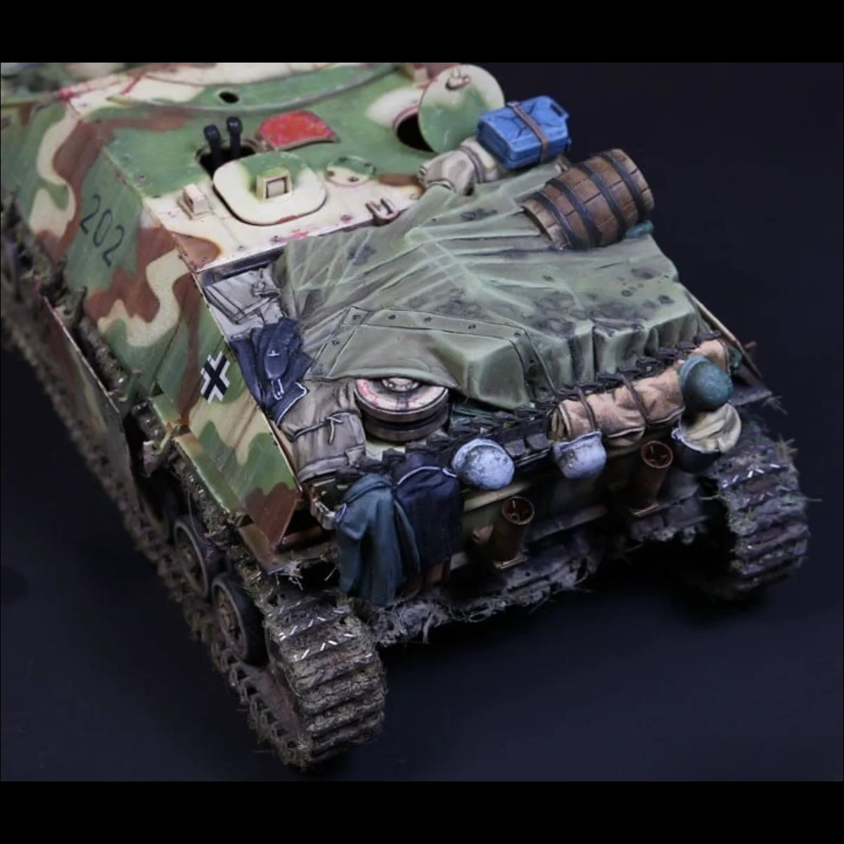 مجموعة نماذج غير مطلية من الراتنج 1/35، موضوع عسكري، ملحقات معدات الدبابات غير مجمعة وغير مطلية GK 659 #1