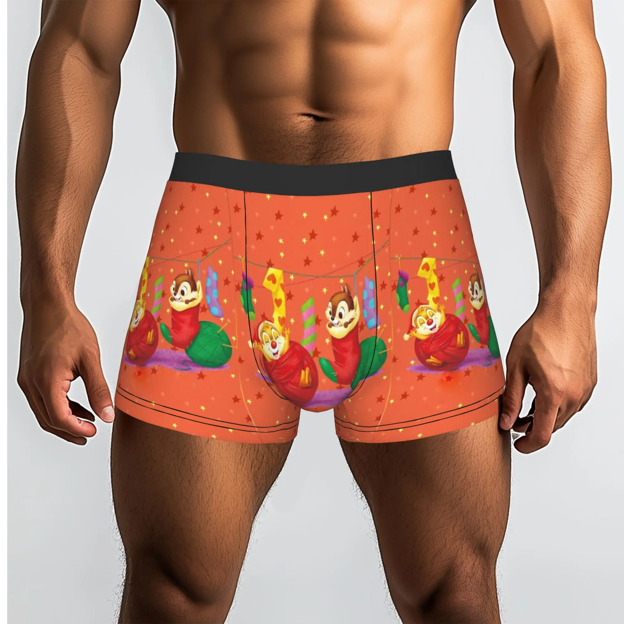 Customized Male Novelty Chip Anime D-Dales Underwear  Boxer Briefs Soft Shorts Panties Underpants