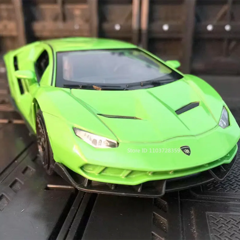 1:32 LP770-4 Revuelto Model Toy Supercars Alloy Diecast Mini Sports Cars Sound Light Pull Back Doors Opened Simulation Car Gifts