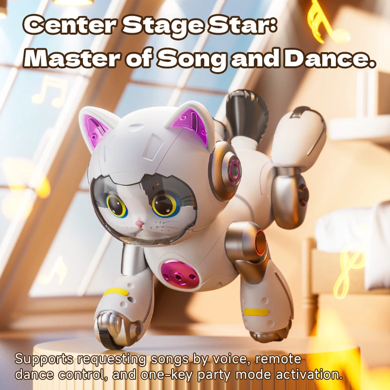 Rc Robot Children's Remote Control Mechanical Cat Toy Remote Control Programming Singing Dancing Electric Toys for Kids Gifts view 5