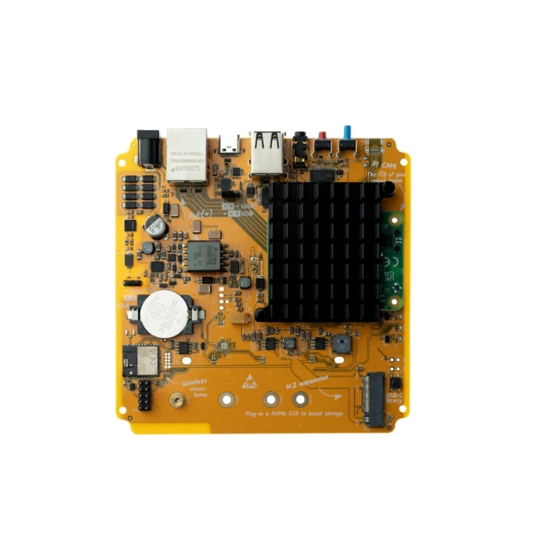 Imagem -02 - Placa de Desenvolvimento Padrão Amarelo Raspberry pi Cm4 Home Assistant com Fonte de Alimentação de Porta de Rede Poe