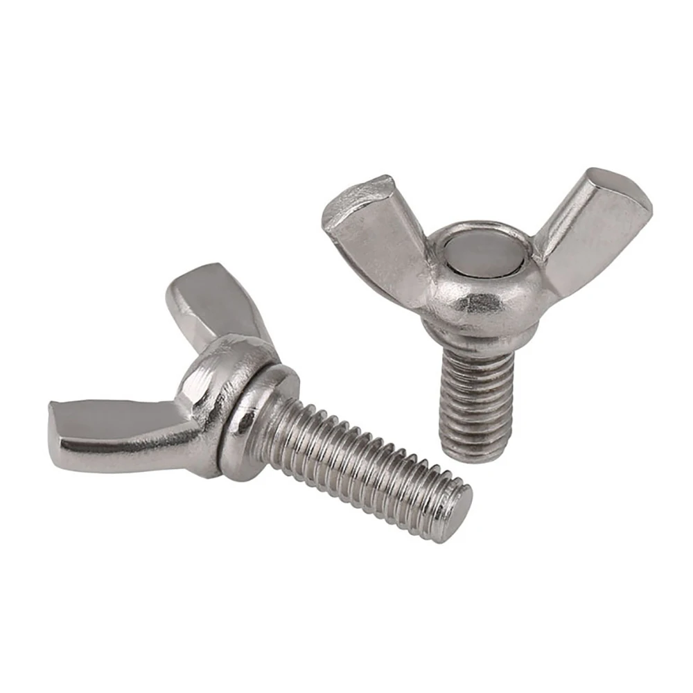 Weiyi 3/16-24 BSW 1/4-20 5/16-18 UNC DIN316 SUS304 A2 Edelstahl-Flügelschrauben, handfest anzuziehende Schmetterlingsbolzen für DIY-Projekte – Detail 4