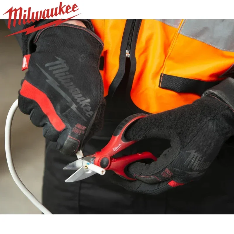 MILWAUKEE Electricians Scissors With Storage Power Tool Accessories Hand Tools Scissors 4932478620