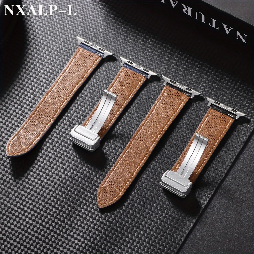 تنفس جلد البقر حزام ل سوار ساعة يد آبل Ultra2 49 مللي متر 44 مللي متر 45 مللي متر الإفراج السريع سوار ل Iwatch 8 9 7 6 5 40 مللي متر 41 مللي متر 38 مللي متر