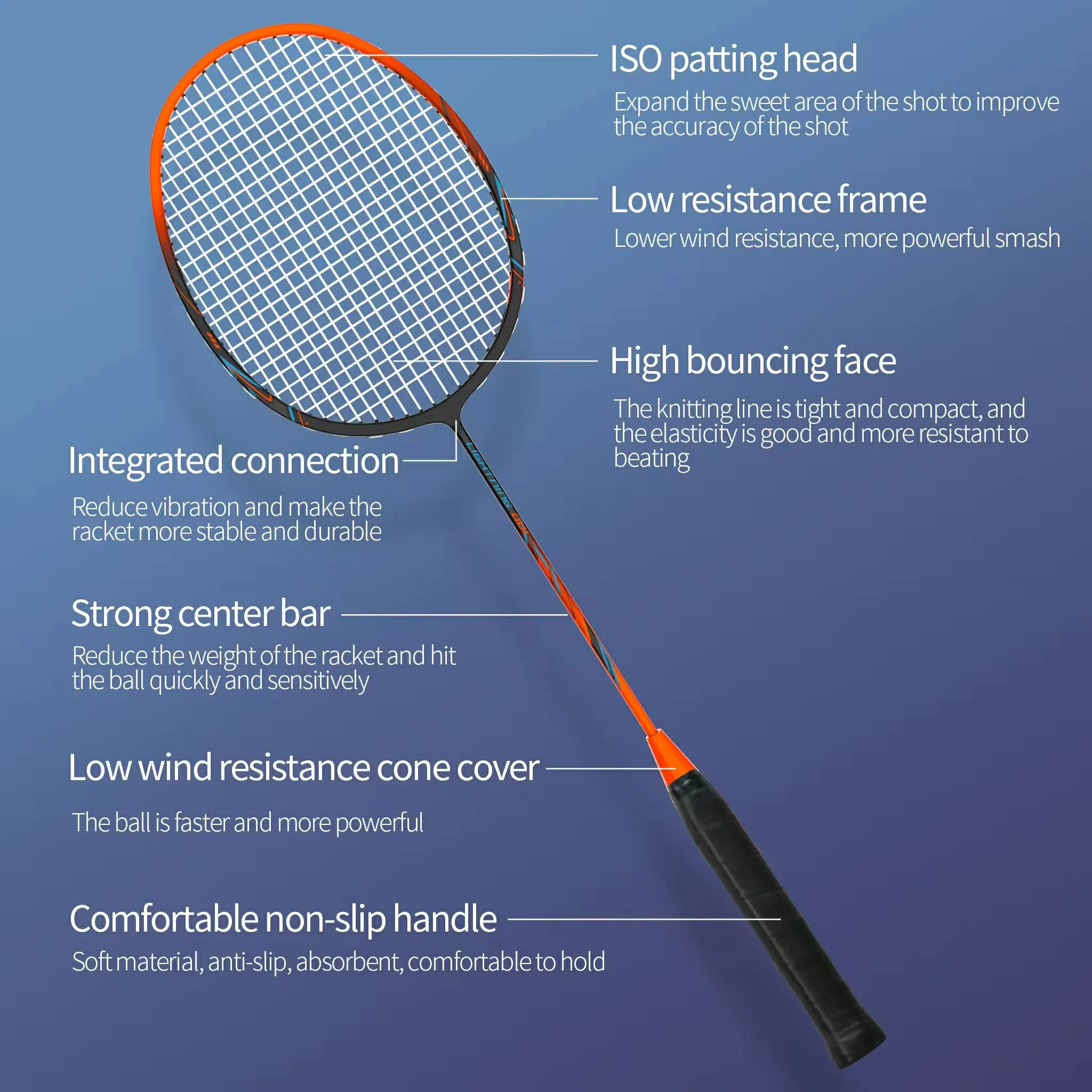 Wholesale Carbon Fiber Badmint - Badminton Racket Carbon recension och pris