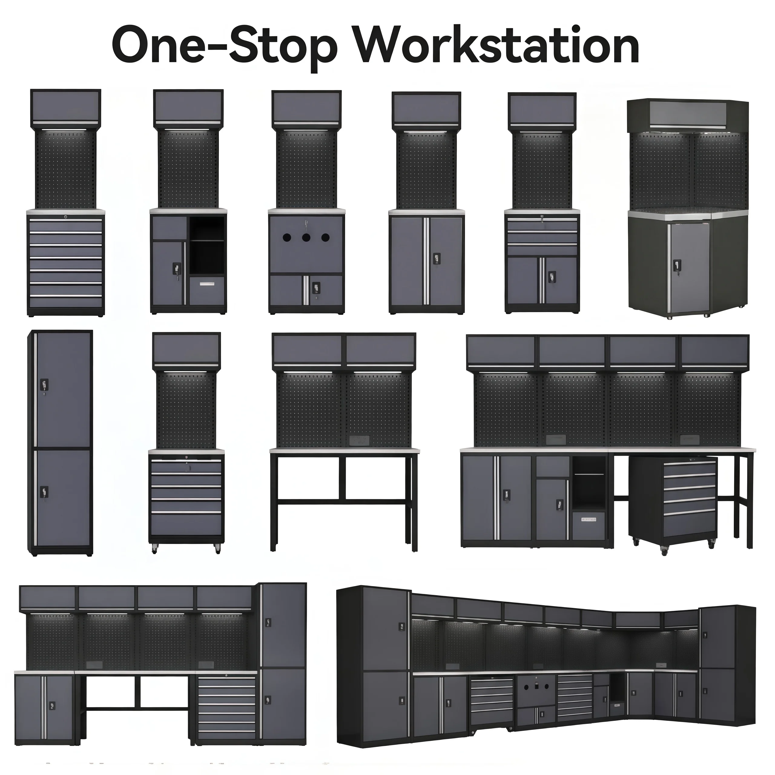 Best Price Adjustable Metal Tool Cabinet Rolling Tool Chest Trolley Drawers 7-Drawer 500kg Load Capacity Customized OEM HY HS-77