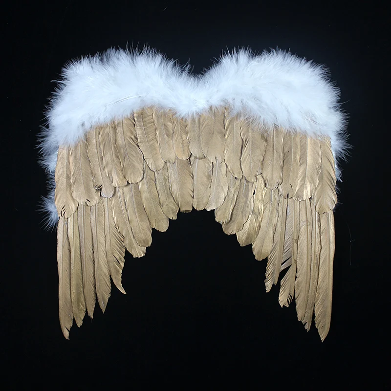 Unicorn Golden Feather Wing Halloween Wings Model Catwalk Costume Super Wings Nightclub Performance Props Halloween Party Props