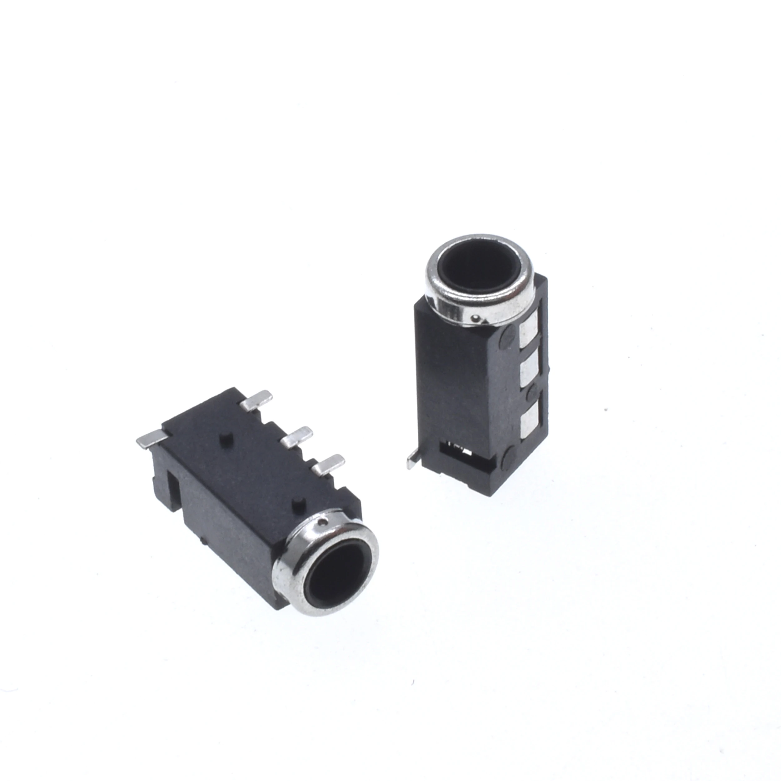 10Pcs Through Holes PCB Horizontal 4 Contact 4 Conductor Right Angle No Internal Switch 4 Pole TRRS 3.5MM Audio Jack Connector view 4