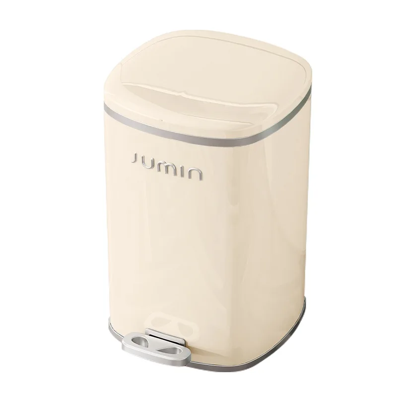 

Luxury Plastic Tra Can Foot Pedal Large Capaci for Kitchen Living Room Bedroom Batoom Toilet with Lid Paper Basket