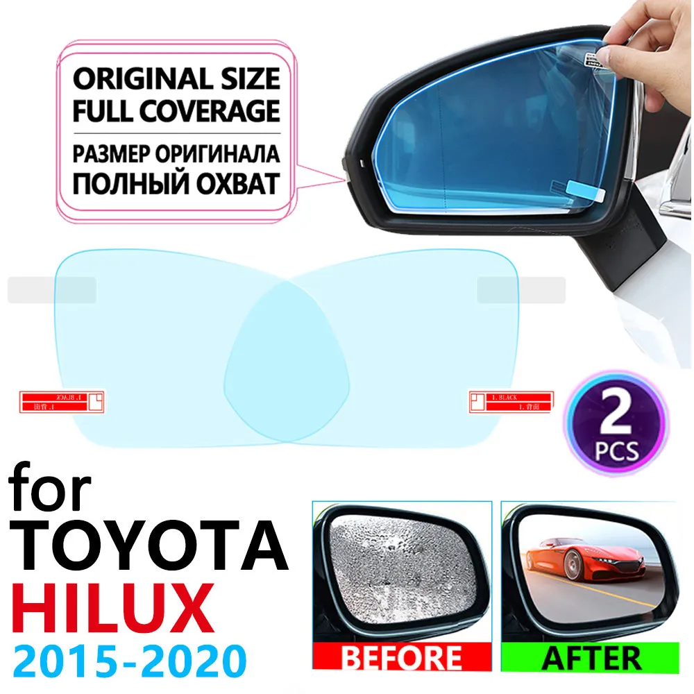 

Anti Fog Rainproof Film Rearview Mirror Cover for Toyota Hilux SR5 Hilux REVO VIGO AN120 AN130 2015~2020 Car Accessories Sticker