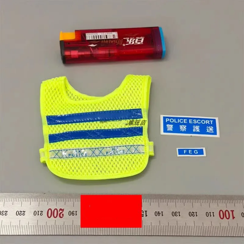 1/6 Soldier Accessories Traffic Command Reflective Vest High Quality Model Toy Fit 12'' Action Figure Body In Stock