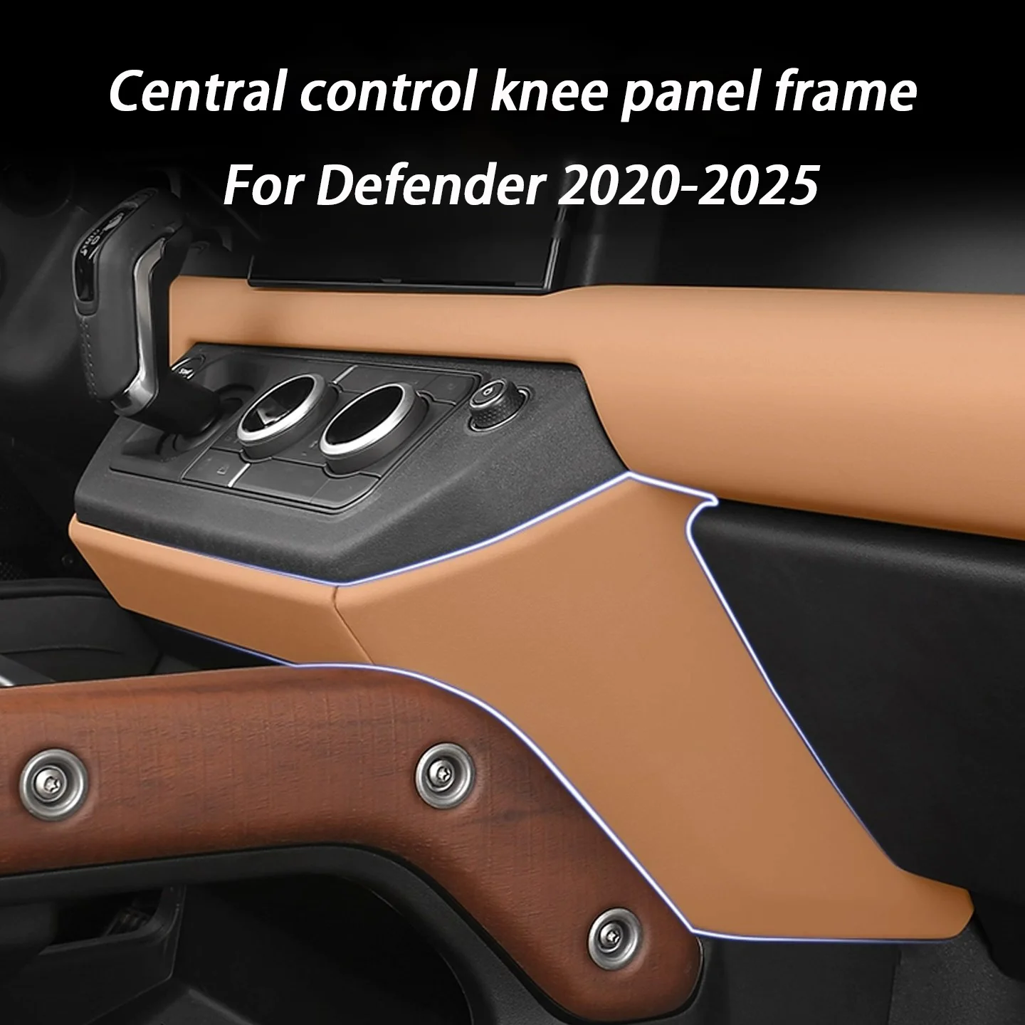 

Car Interior Modification Central Control Knee Panel Frame For Land Rover Defender 90 110 2020 2021 2022-2024 2025 Accessories