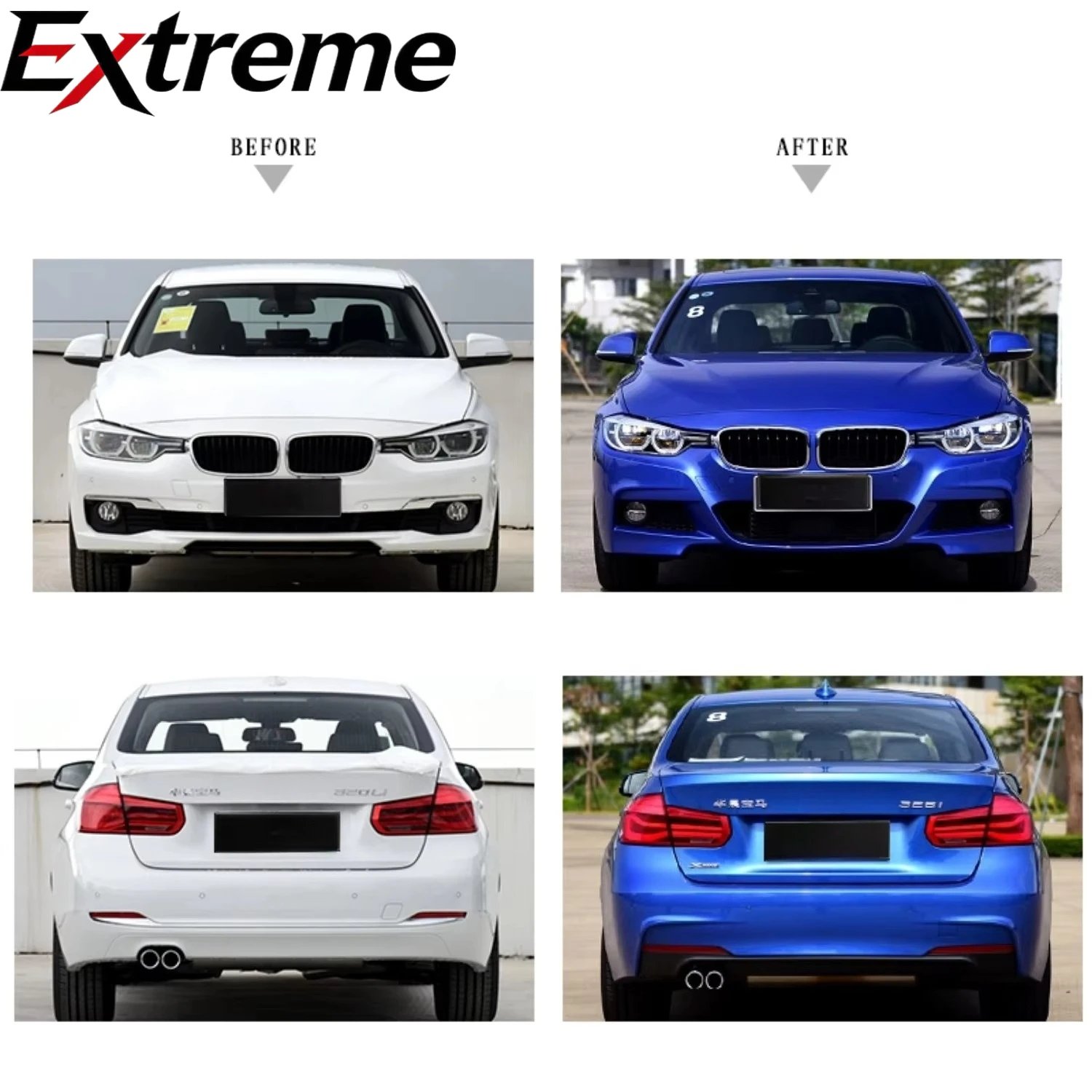 Wholesale M-Tech Body Kit for BMW 3 Series F30 F35 2012-2018 - Complete Set with Front Bumper Rear Bumper Side Skirts Auto Parts