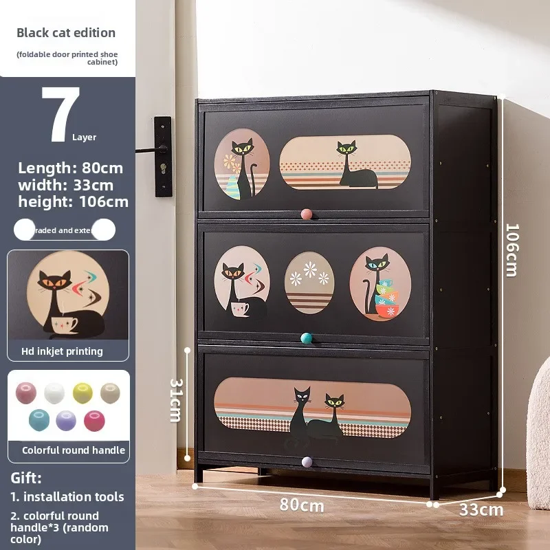 

Modern Household GoodsShoe Cabinet Household Entrance Entrance Entrance Large Capacity Breathable Shoe Rack With Door
