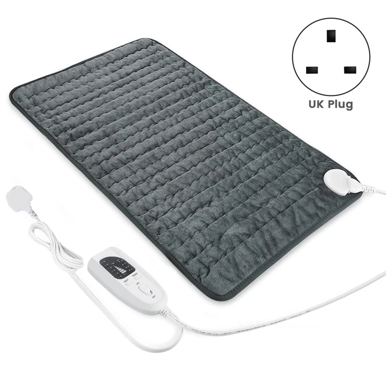 Heating Pad - Electric Heating Pads - Hot Heated Pad For Back Pain Muscle Pain Relieve - Auto Shut Off Function UK Plug Durable