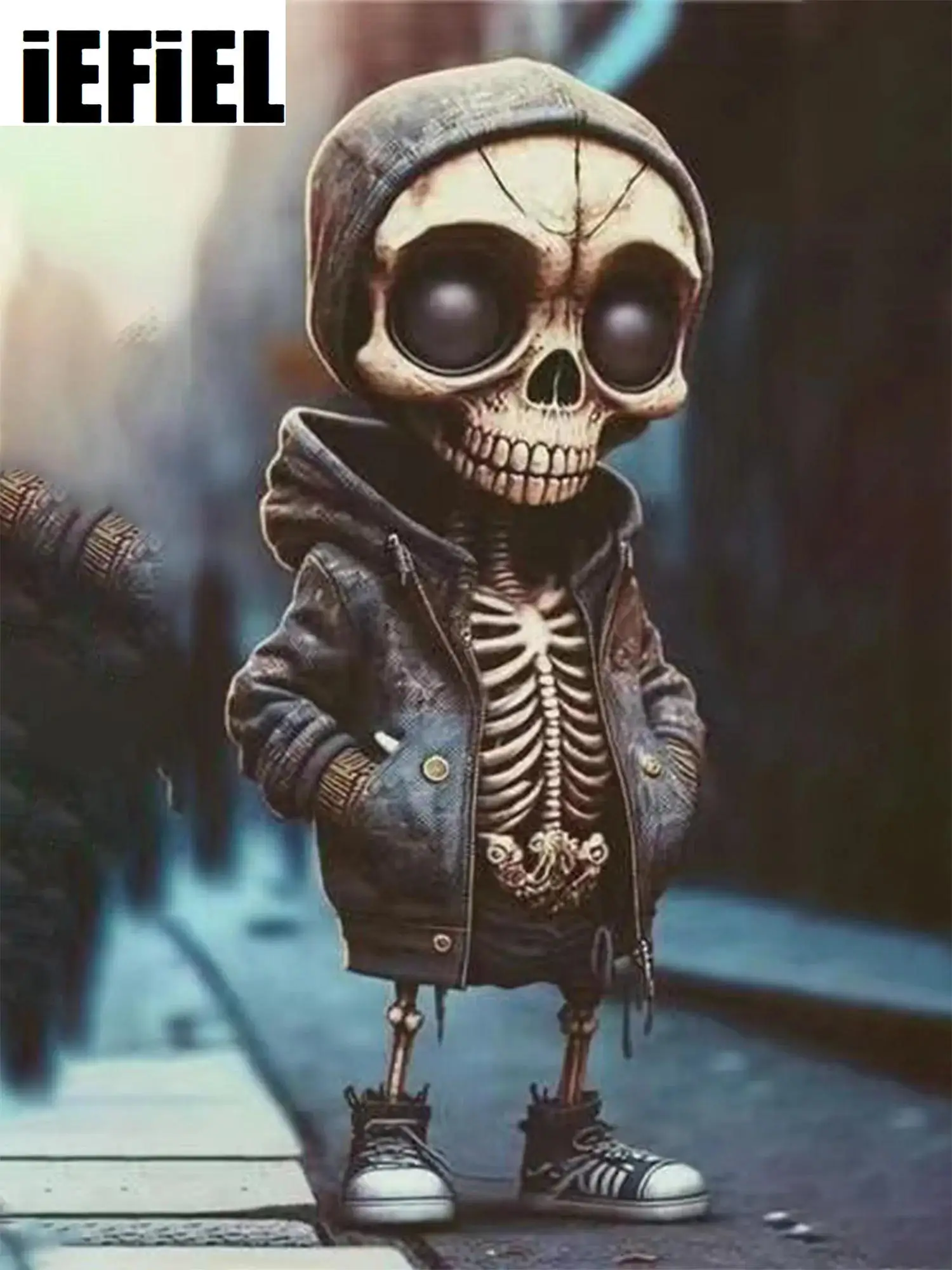 Halloween Skeleton Figurines Cool Exquisite Resin Skeleton Statue Ornament For Room Home Party Desk Decor Dolls Garden Car Gift