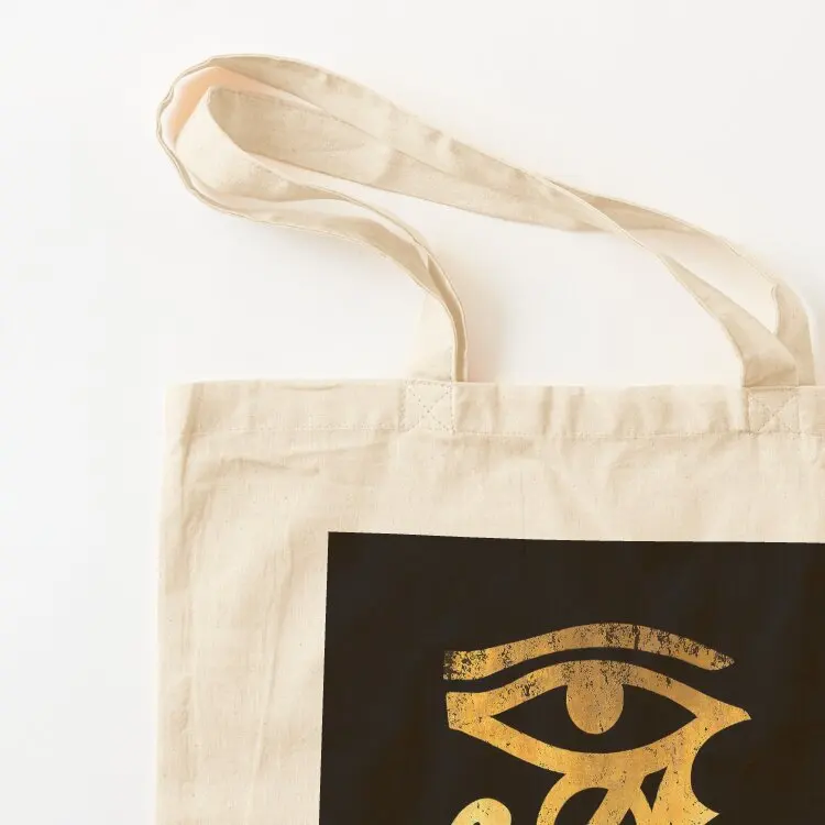 Ankh & Eye of Horus symbol / Egyptian sign design Tote Bag bags woman 2025 tote bag screen Women's shopping bag