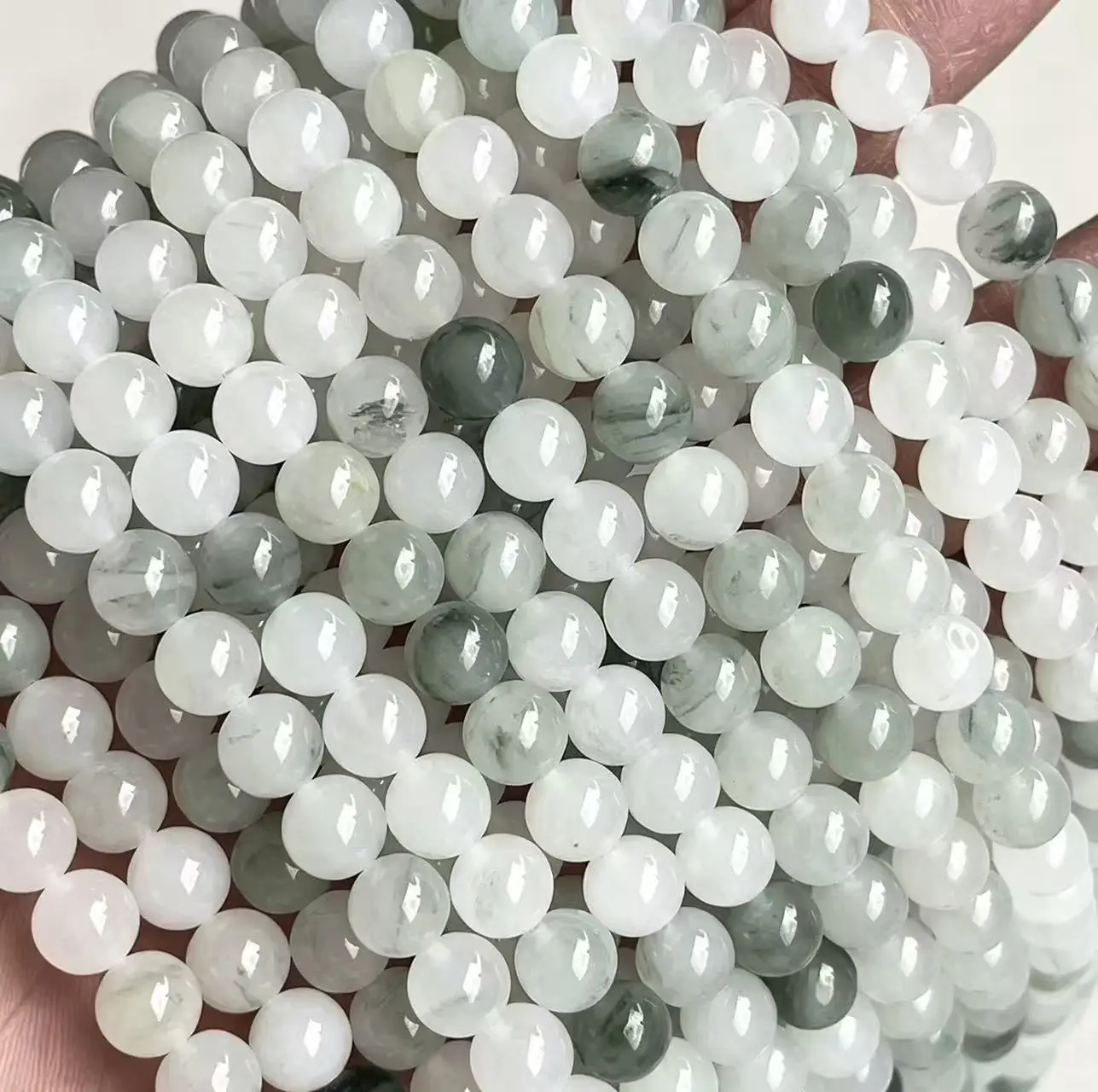 Natural Tianshan jade gemstone beads 4-12mm DIY made loose beads, healing gemstones