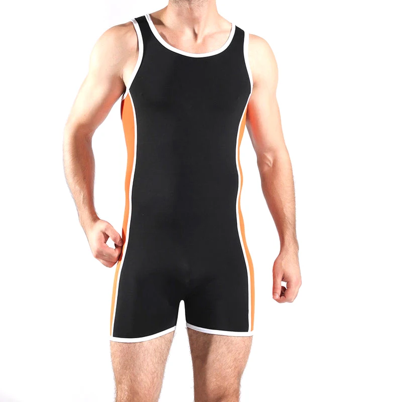 Classic Style Wrestling Singlet Bodysuit Leotard Outfit Underwear PowerLifting Clothing Weightlifting Running Skinsuit