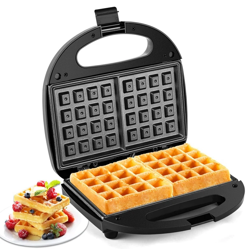 

Breakfast Maker Sandwich Maker 2-Slice With Nonstick Plates 750W Kitchen Oven Home US Plug