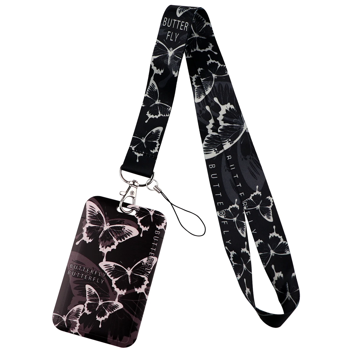 Butterfly Vintage Lanyard Keychain Neck Strap for Key ID Card Phone Straps Badge Holder DIY Hanging Rope Neckband Accessories image 3