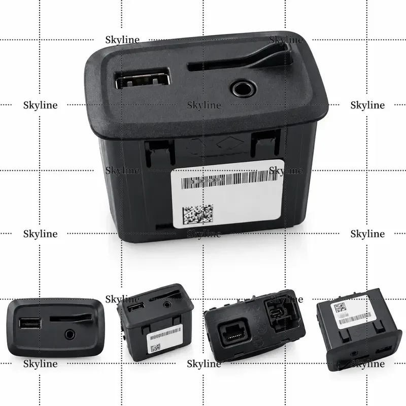 Car USB Plug AUX Interface Socket ACC Socket Card Slot 280237342R For Renault Kangoo Captur Clio Zoe Twingo