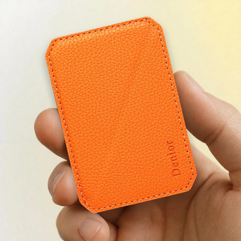 

Card Storage Luxury Card Slot Faux Leather Magnet Stand Mobile Phone Wallet For Unisex Relatives Friends And Elders Holiday Gift