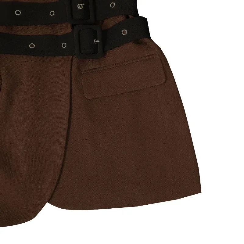 GUWU أزياء الخريف الجانب الدانتيل متابعة الخصر طويلة الأكمام المرأة الحلل