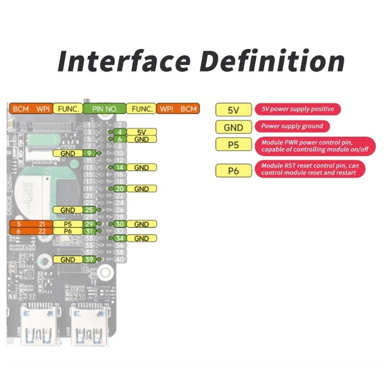 652F PCIe M.2 USB 3.2 Topi + untuk RPi 5 PCIe USB3.2 Gen1 M.2 Papan Adaptor