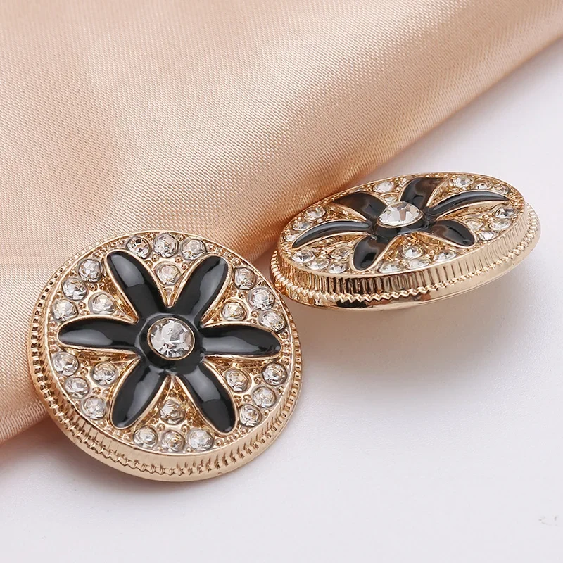 10Pcs Stylish Decorative Buttons for Women Jackets and Coat Vintage British Style Gold Coat Button for Clothing Button