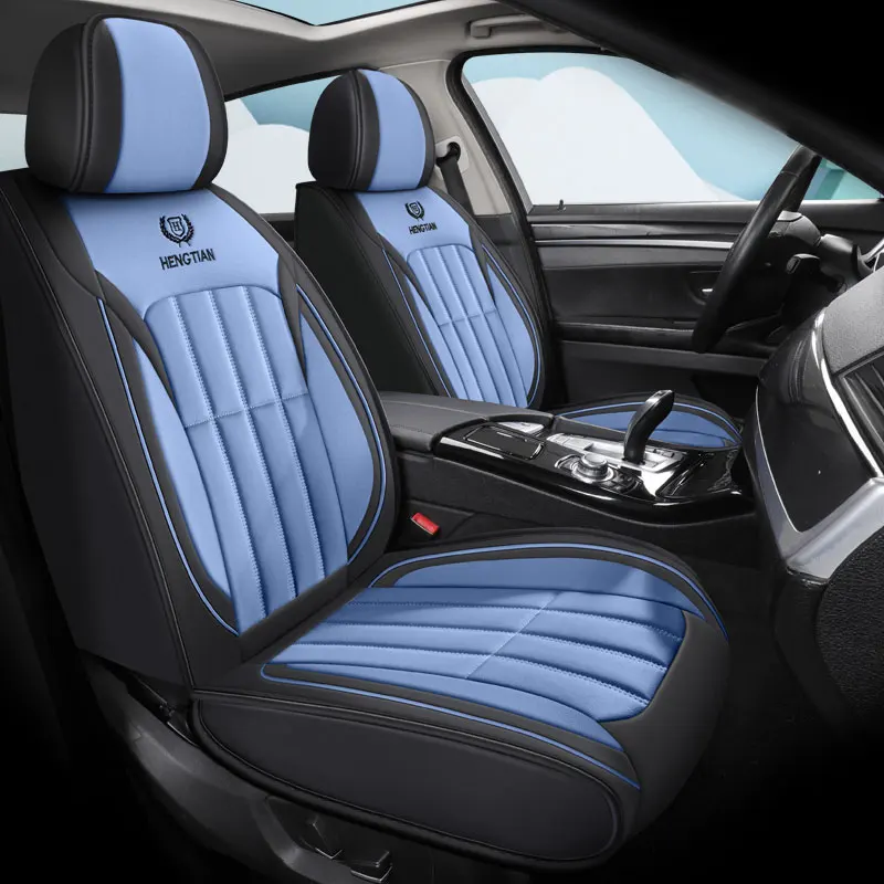 YUCKJUCar Seat Cover Leather For Skoda All Models Octavia Rapid Superb Fabia Kodiaq Yeti KAROQ KAMIQ Car Styling Accessories