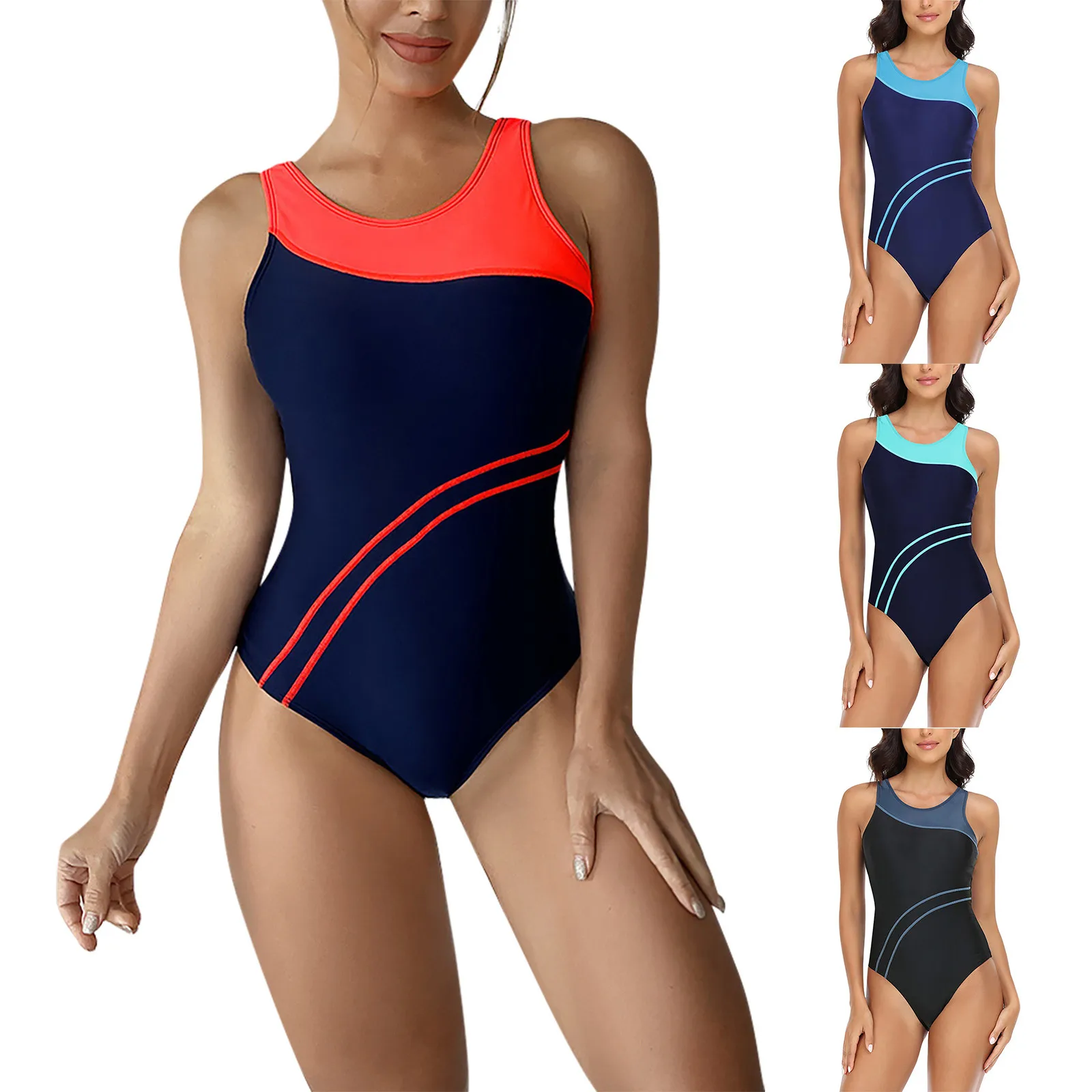 Costumi da bagno interi grandi chiusi costumi da bagno taglie forti sport Push Up costume da bagno per il corpo da donna bagnante da spiaggia