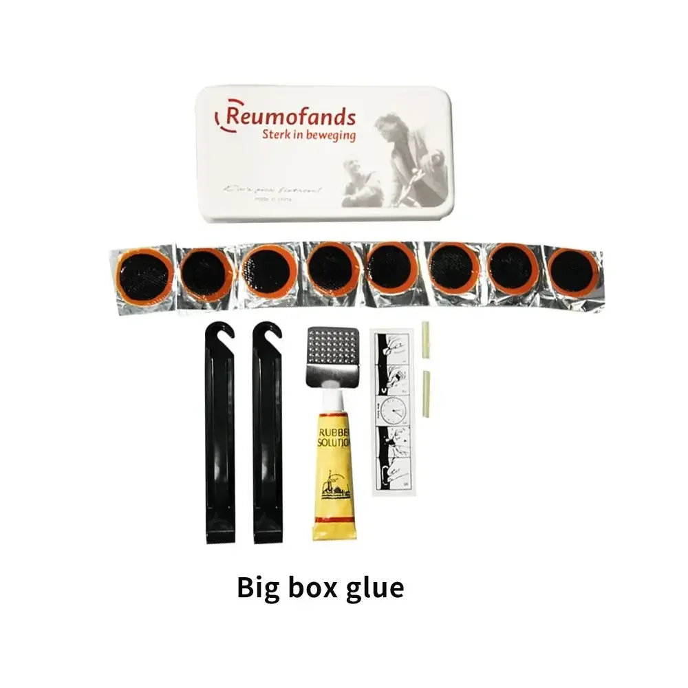 Kit de reparación de neumáticos de bicicleta, herramientas de parche portátiles con sellador sin pegamento, Kit de reparación de tubo interior, herramientas de reparación de neumáticos de ciclismo