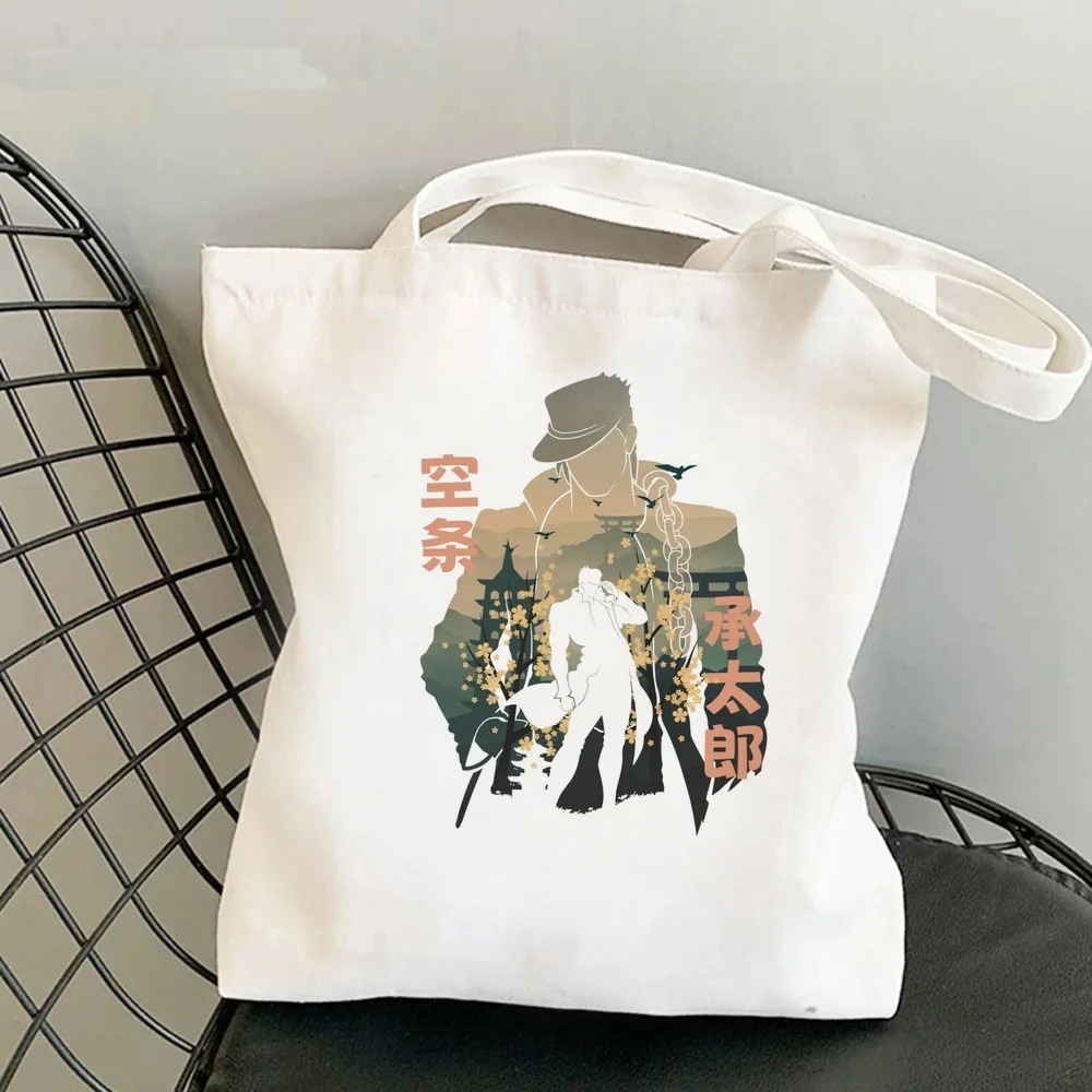 Jojo Bizarre Adventure tote bag shopping sac cabas einkaufstasche grocery foldable woman
