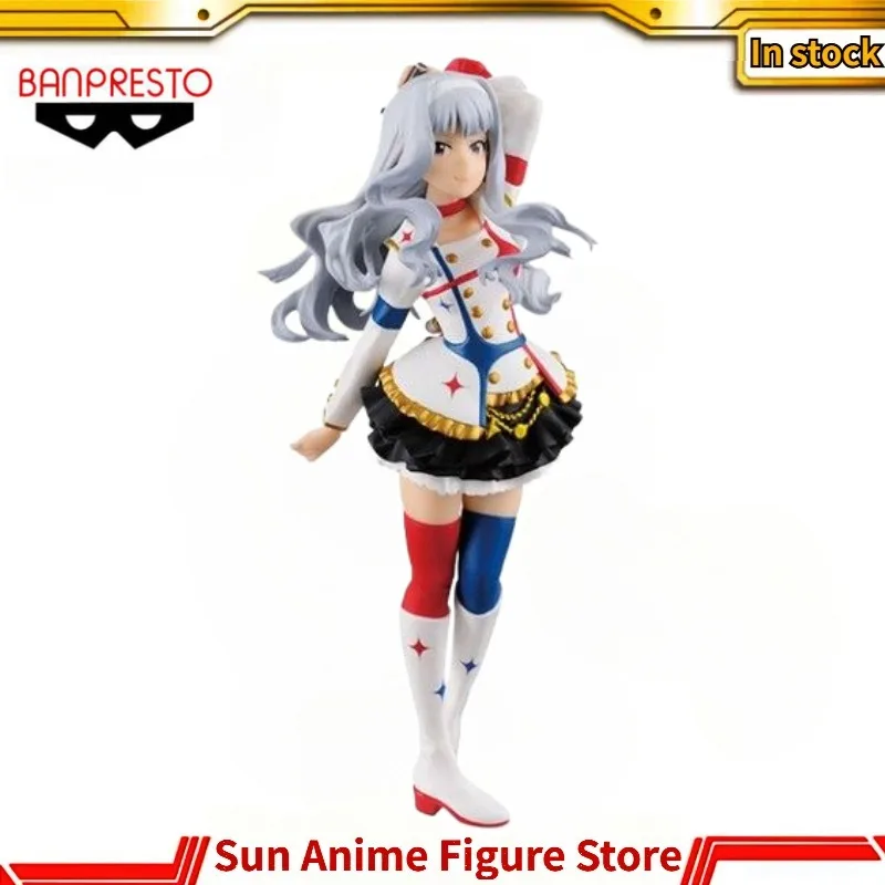 В наличии Оригинальная фигурка BANPRESTO SQ THE IDOLM@STER MOVIE Таканэ Шиджо, 18 см, аниме-модель, игрушка, подарок, украшение, статуэтка для рабочего стола