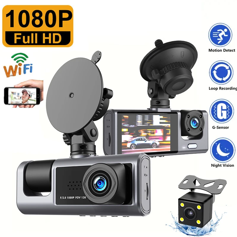 Dash Cam WiFi Car DVR 1080P HD Car Video Recorder Black Box Auto Dashcam Vehicle Camera Car Accessories Night Vision Registrator