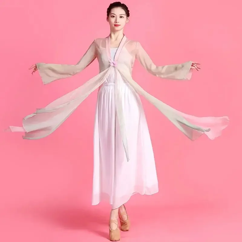 Abiti per la pratica della danza classica Abiti lunghi per donne adulte eleganti in stile antico Abiti da ballo in garza